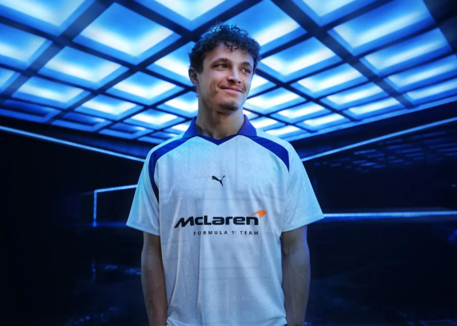 puma vivocity lando norris mclaren - f1 drivers in singapore meet and greet
