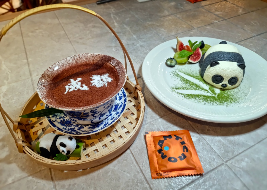 Tiramisu and panda mousse | 5:59+ Cafe & Bistro in Singapore