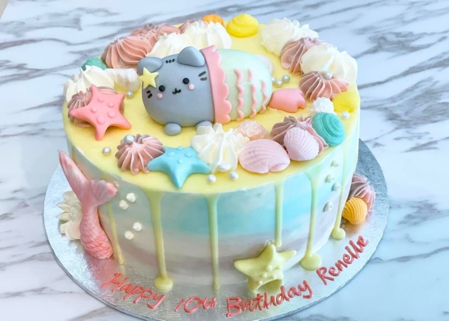 Best birthday cakes in Singapore - Monice Bakes pusheen cat character cake