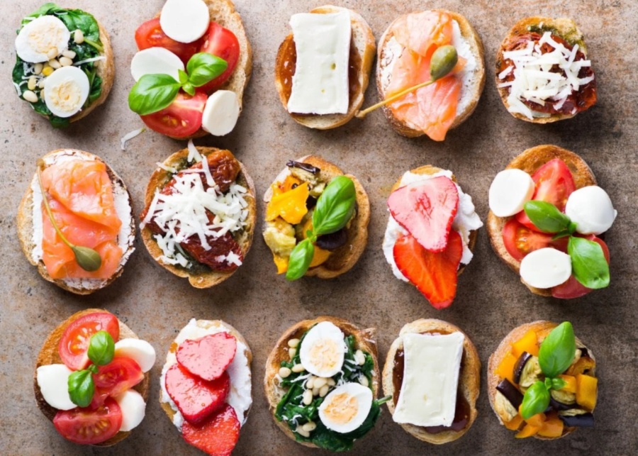 Best canapes catering services in Singapore - Bliss Catering sweet and savoury canapes