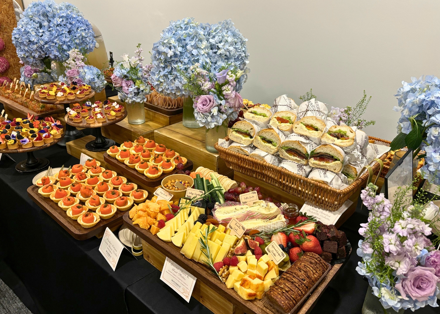 Best catering services in Singapore - The Plattering Co buffet and canape spread in Singapore