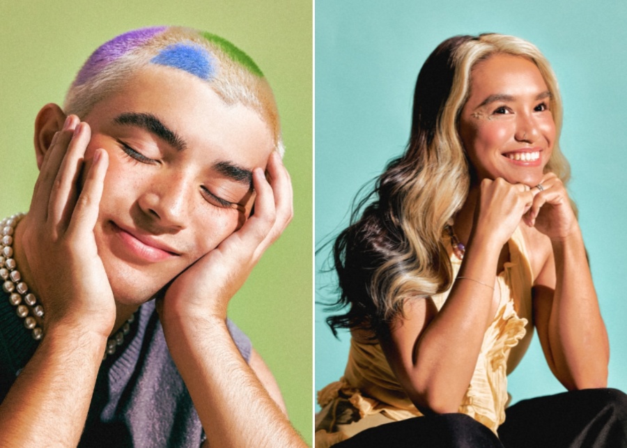 Best hair colouring services in Singapore - NK Hairworks customers posing with new hairstyles