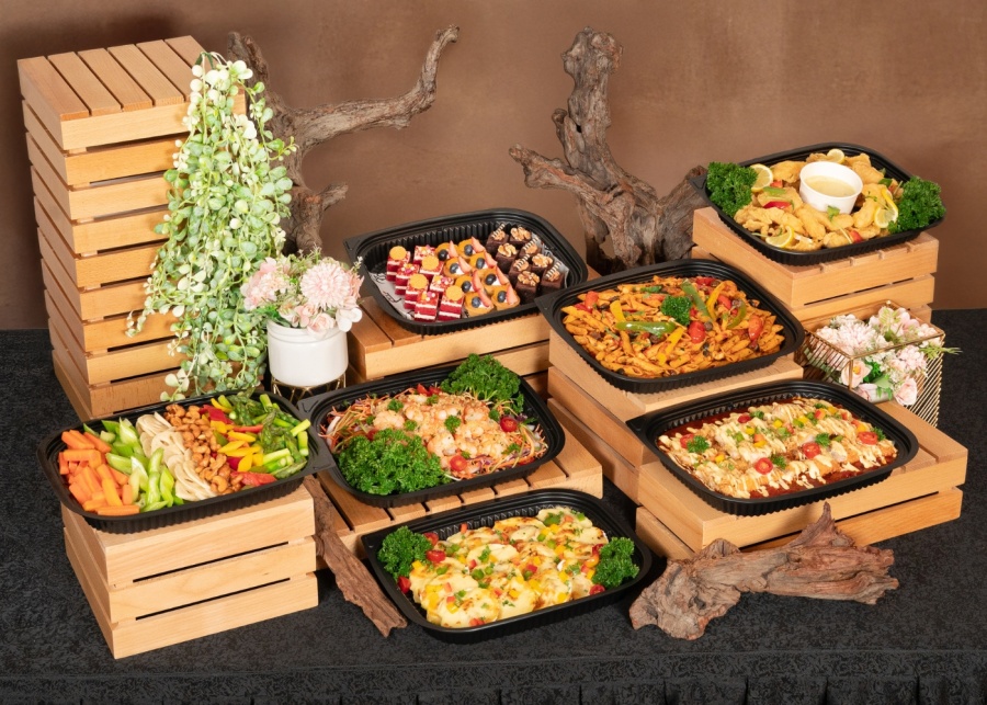 Best mini buffets in Singapore - Rasel Catering group shot of food trays