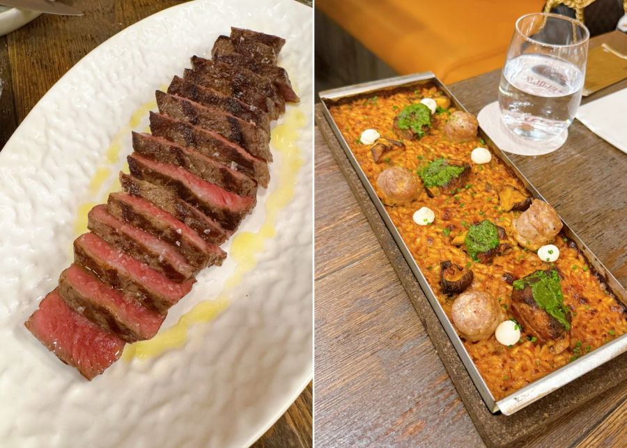 cendra tapas food review steak and paella