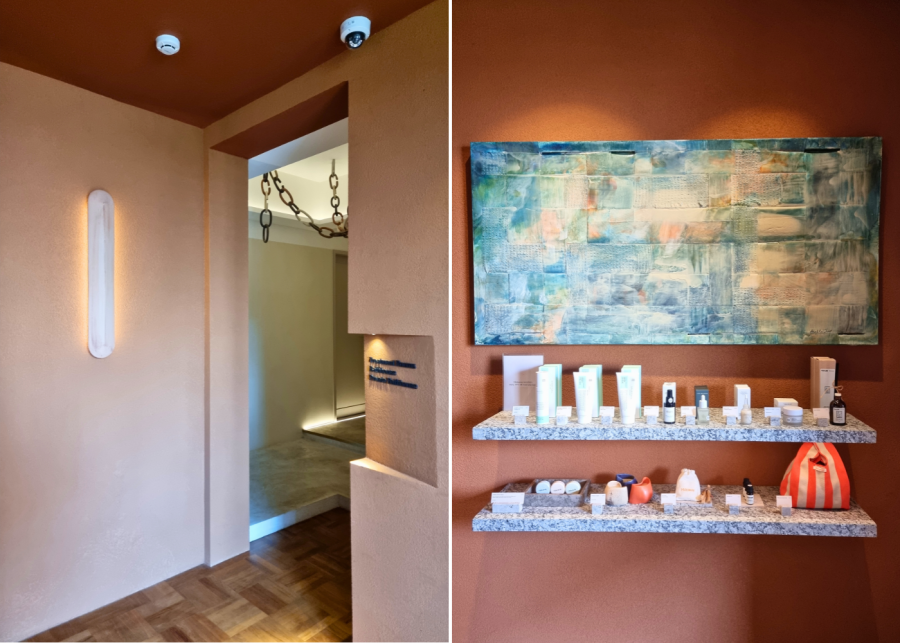 Entryway to the treatment rooms and bathhouse, and aromatherapy corner | Hideaway at New Bahru