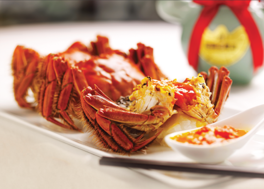 min jiang at dempsey - hairy crab singapore