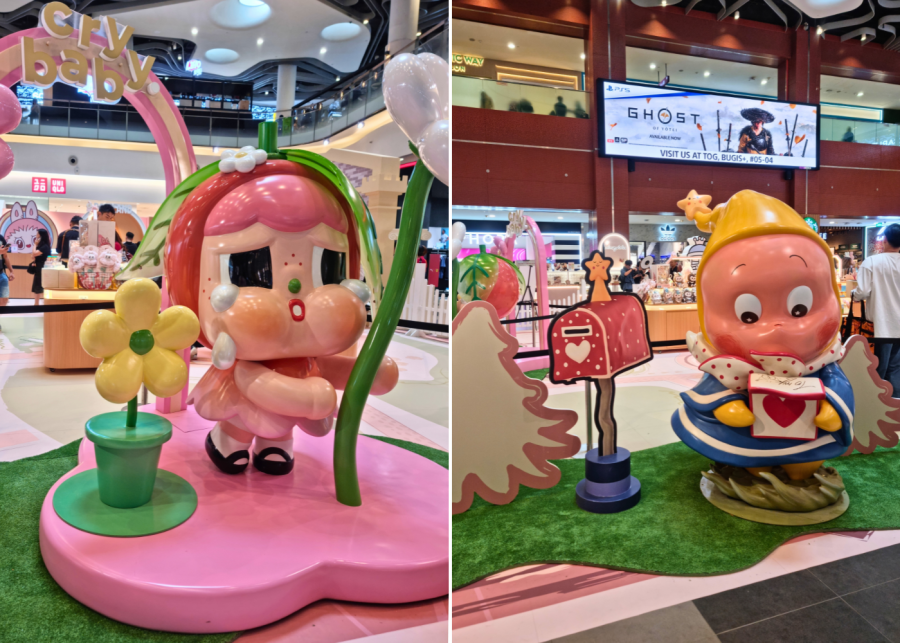 Crybaby and Twinkle Twinkle photo zones | Pop Land pop-up store in Singapore