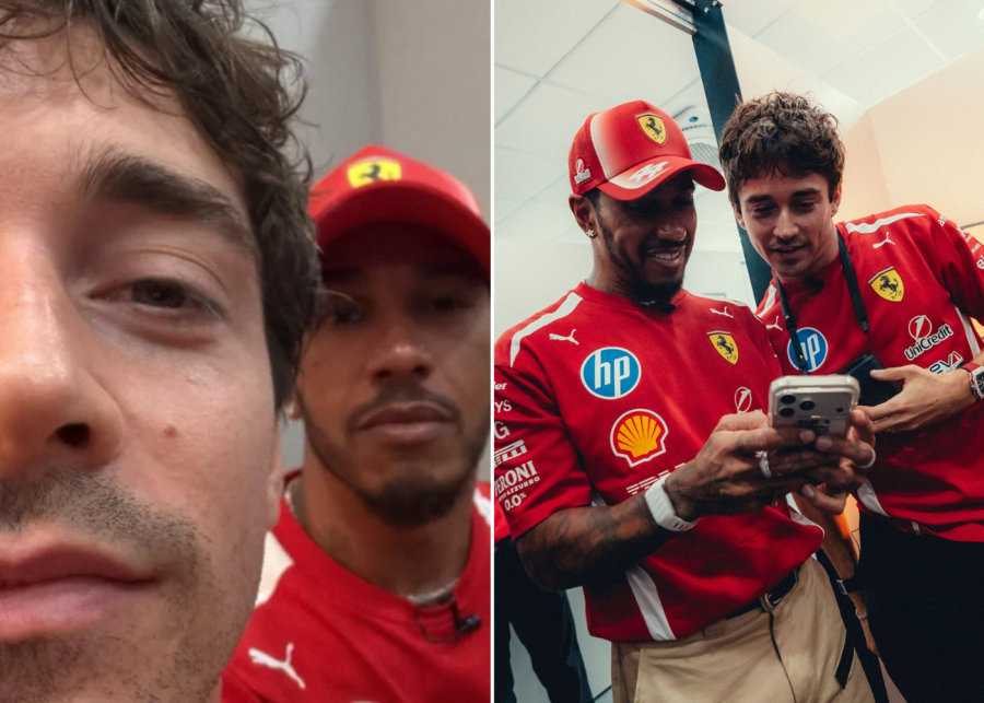 scuderia ferrari instagram take over lewis hamilton charles leclerc - formula 1 singapore grand prix f1 highlights 2026