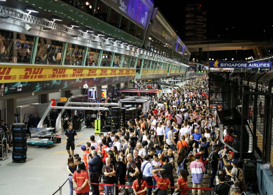 thursday pit lane experience - formula 1 singapore grand prix f1 highlights 2026