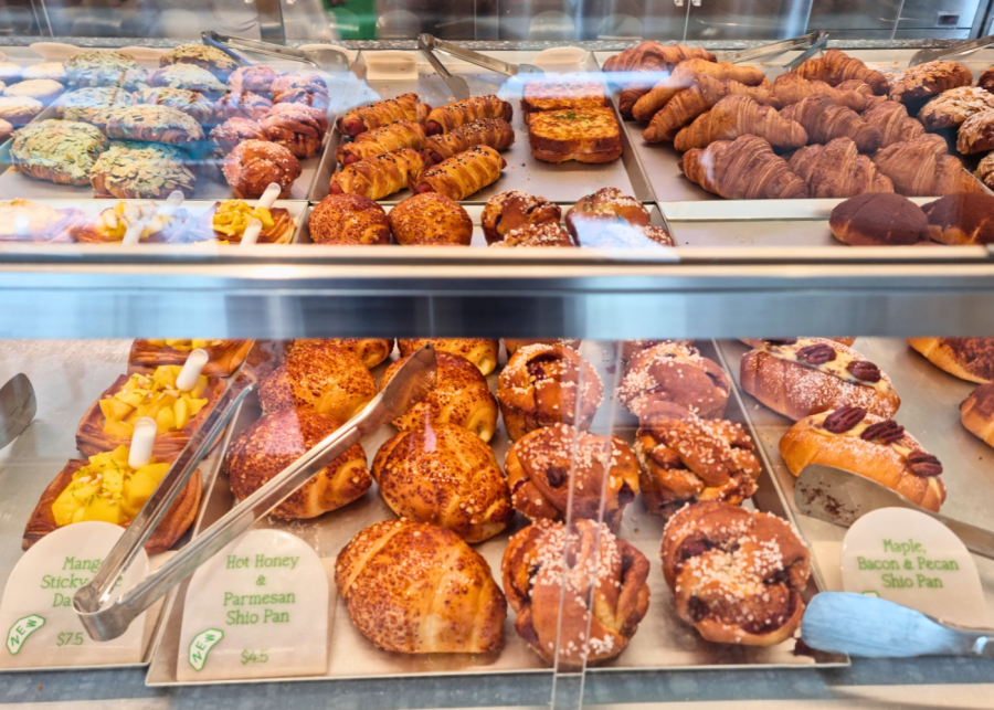 Hot honey and parmesan shio pan and cinnamon and cranberry brioche | Tiong Bahru Bakery at Eng Hoon Street