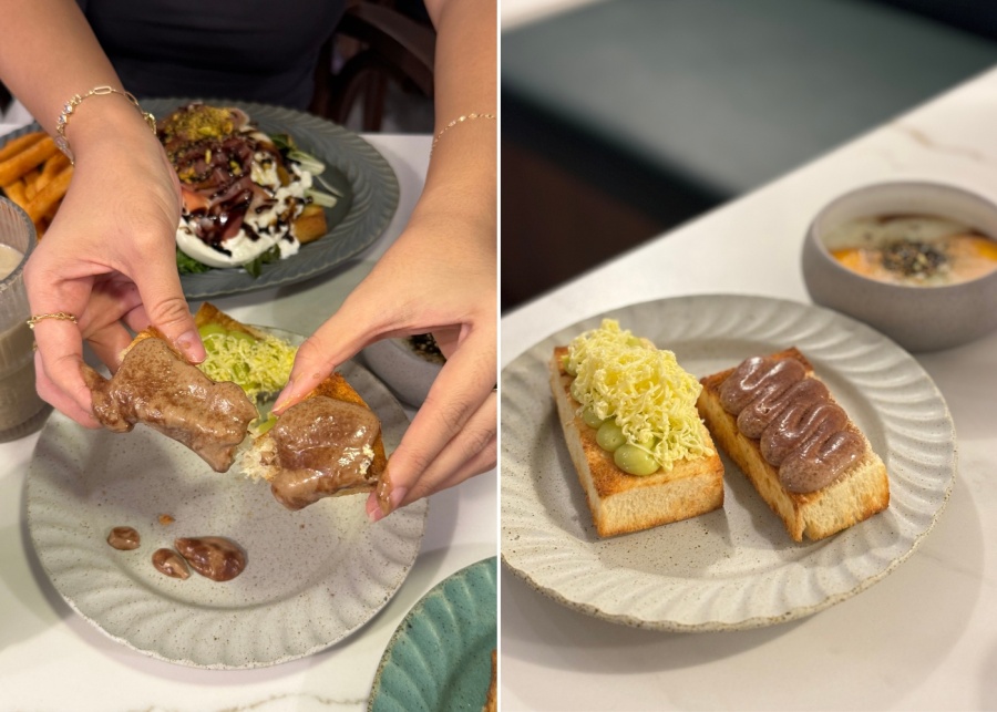 All Hands Cafe review - Signature kaya butter snow and milo shokupan toasts
