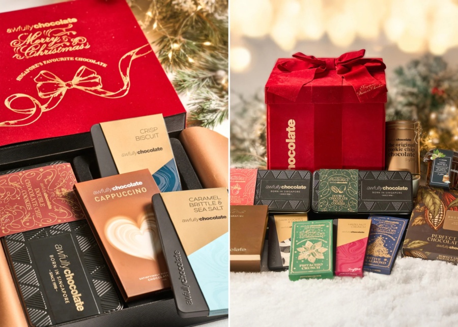 Best Christmas hampers in Singapore 2025 - Awfully Chocolate - Precious Christmas gift set and Exquisite Christmas hamper