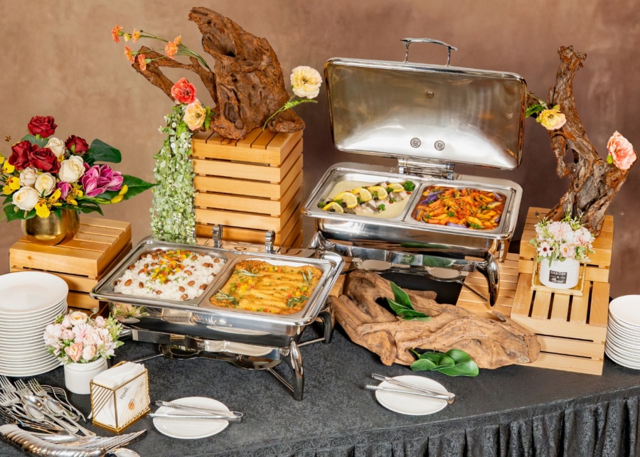 Best halal catering in Singapore - Rasel Catering full buffet setup