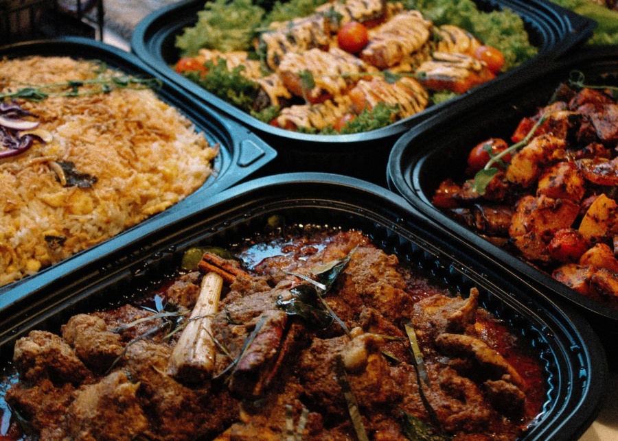 Best halal food catering in Singapore - Four Seasons Catering Ember Asian mini buffet