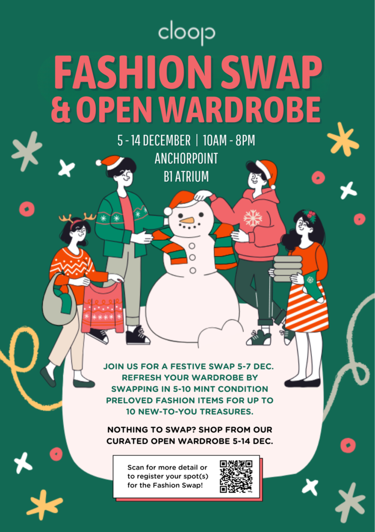 Fashion Swap! & Open Wardrobe with fumbles&jumbles – Festive edition at Anchorpoint B1 Atrium!