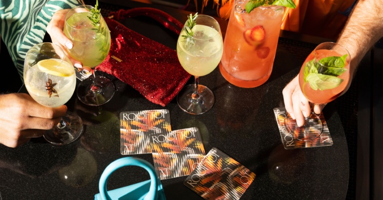 Rooftop Christmas Pool Party at QT Singapore | Honeycombers