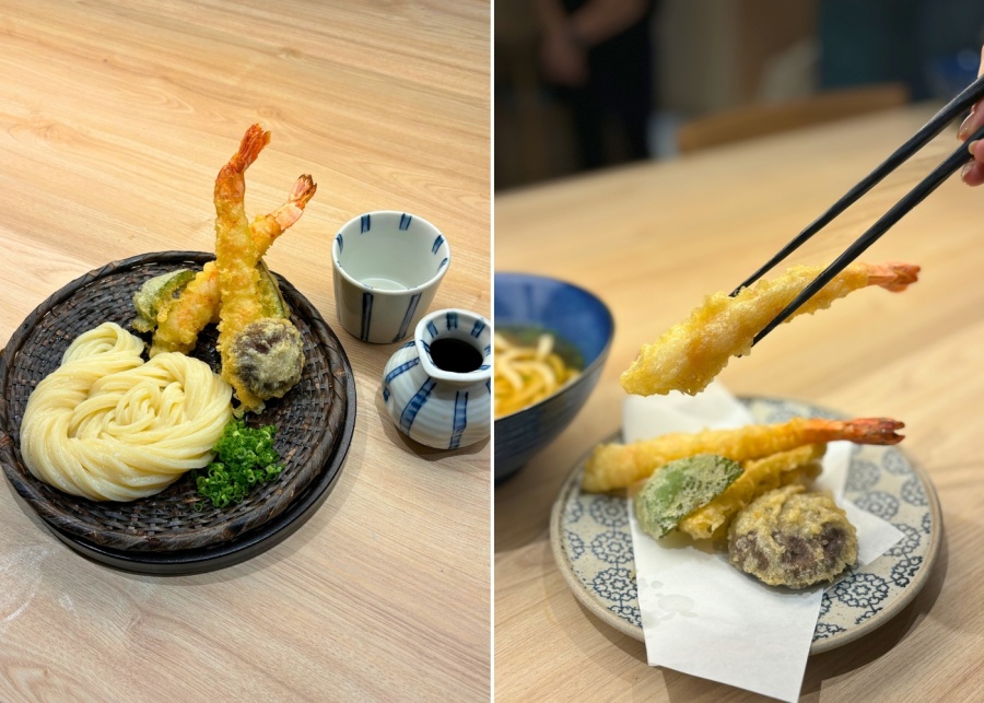 Udon Shin Singapore restaurant review - Tempura zaru udon