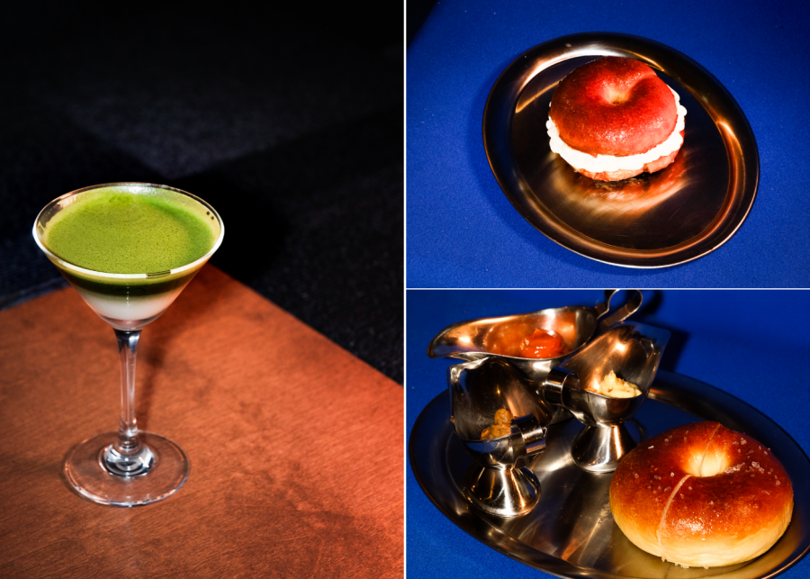 b for bagel popup at average service | drinks and bagels