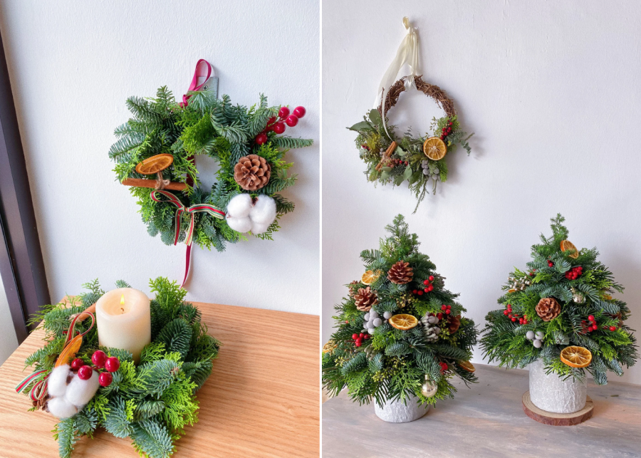 botany studio - christmas wreath singapore