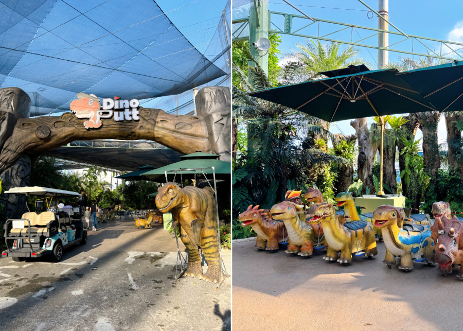 dino putt jurong dinosaur rides