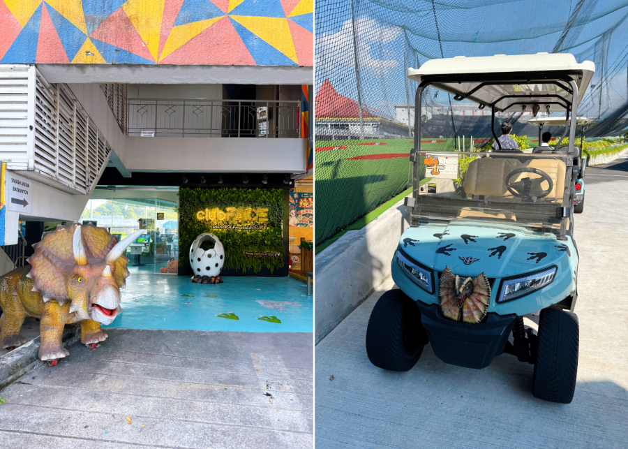 dino putt singapore entrance and buggy