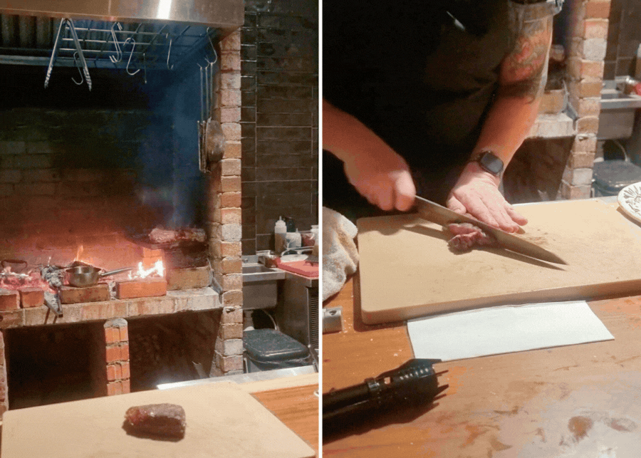 Cooking in action | Il Toro Woodfire Grill Singapore review