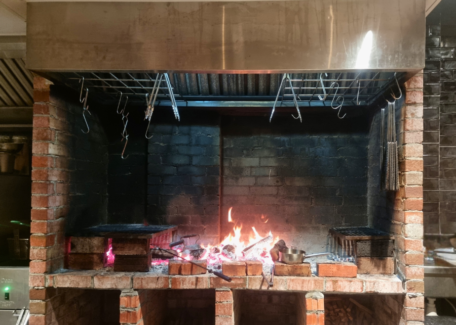 Open flame cooking kitchen | Il Toro Woodfire Grill Singapore review