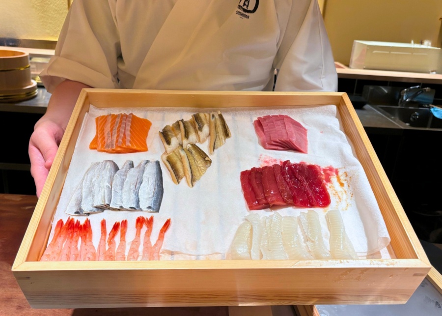 Sushidan's tray of fresh fish and seafood from Japan's Toyosu market | New restaurants and menus in Singapore 2026