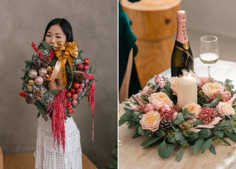 petite fleur - christmas wreath singapore