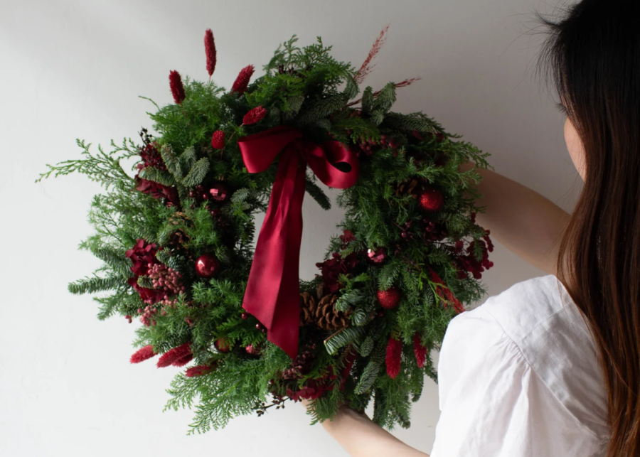 the daily blooms - christmas wreath singapore