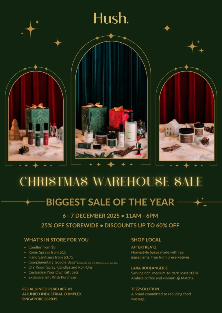 Hush Candle Christmas Warehouse Sale 2025