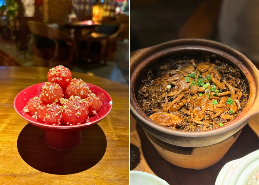 Yanhuo Restaurant Review Singapore - Cherry tomatoes, truffle claypot rice