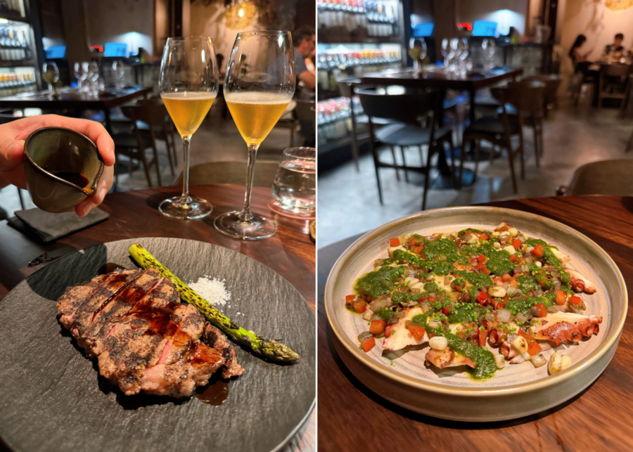 ember restaurant singapore review | steak and octopus mains