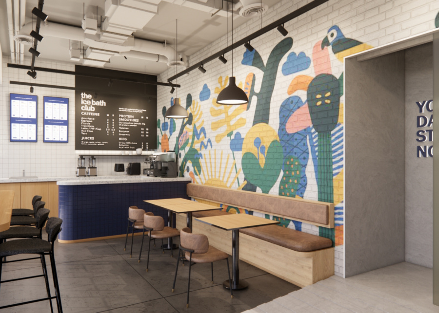 The in-house cafe | The Ice Bath Club at Duxton