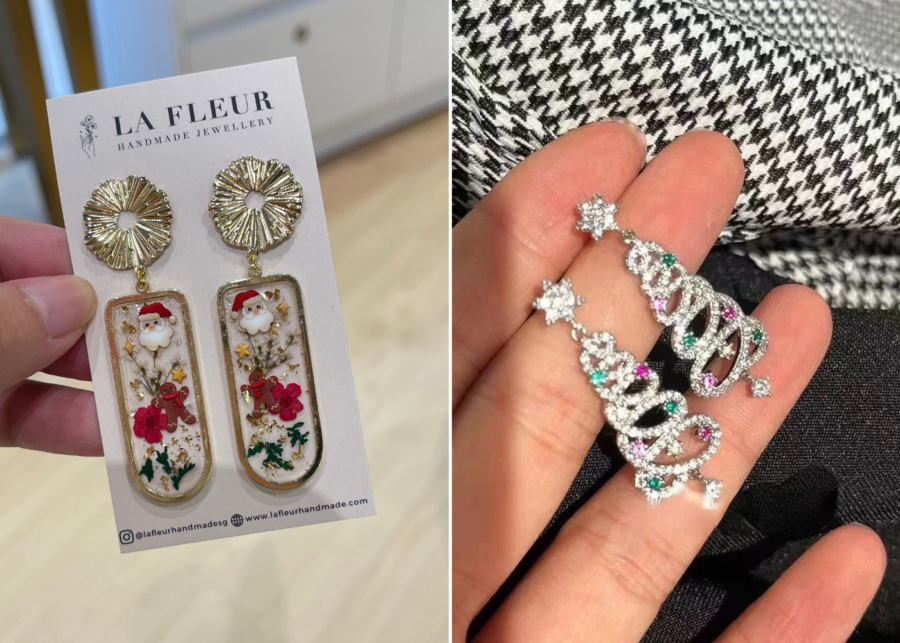 la-fleur-christmas-earrings-singapore