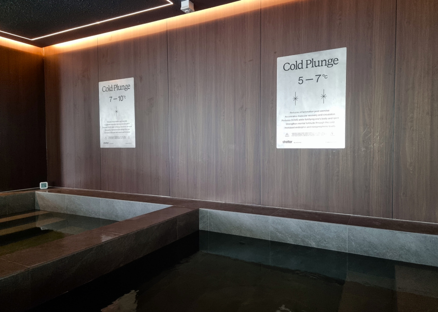 Two plunge pools, with temperatures from 5ºC to 10ºC | Shelter by ReFormd