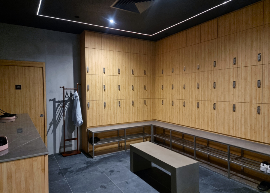 Lockers at the vanity area | Shelter by ReFormd