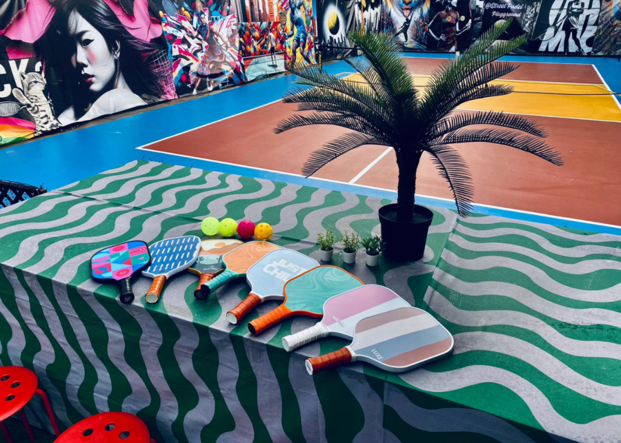 telok ayer roof terrace - pickleball courts in singapore