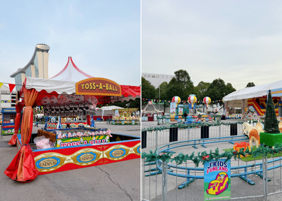 world christmas market singapore kids carnival games and rides