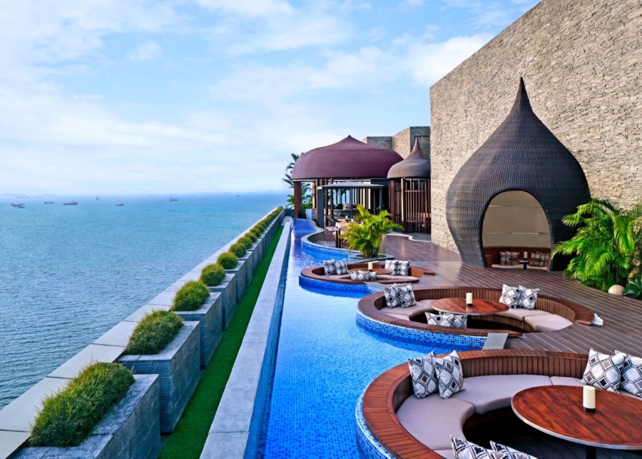 Batam and Bintan getaway - Batam Marriott Hotel Harbour Bay rooftop view