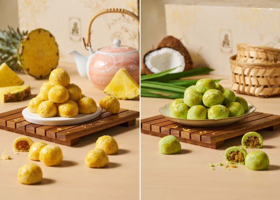Best CNY 2026 snacks in Singapore - Ding Bakery pineapple balls and ondeh ondeh balls