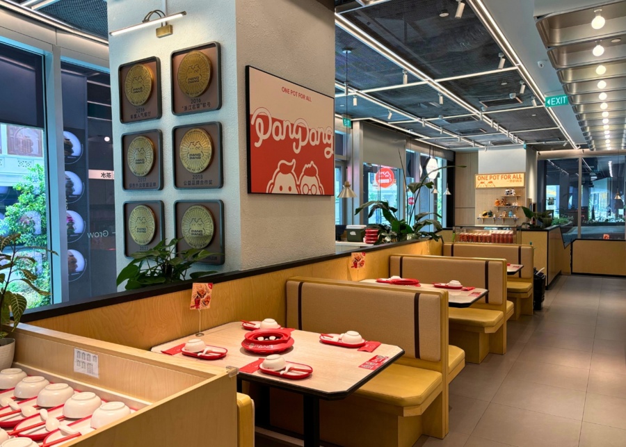 PangPang review Singapore - Restaurant interior and seating area