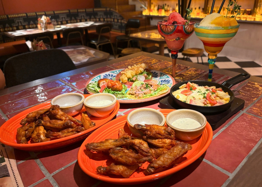 Rodeo Table Singapore review - Baby buffalo wings, tacos, elote and frozen margaritas