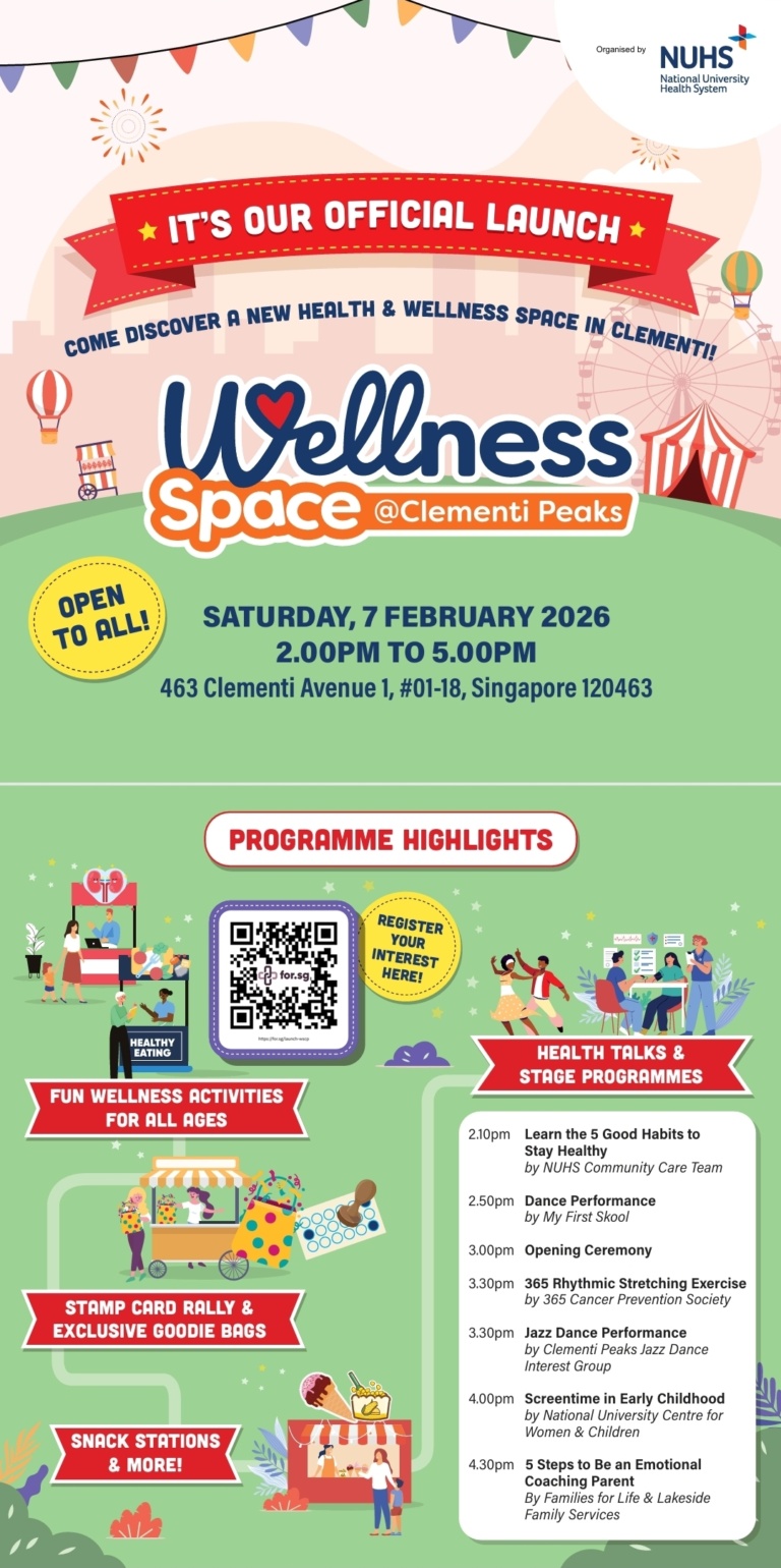 Launch of Wellness Space @ Clementi Peaks