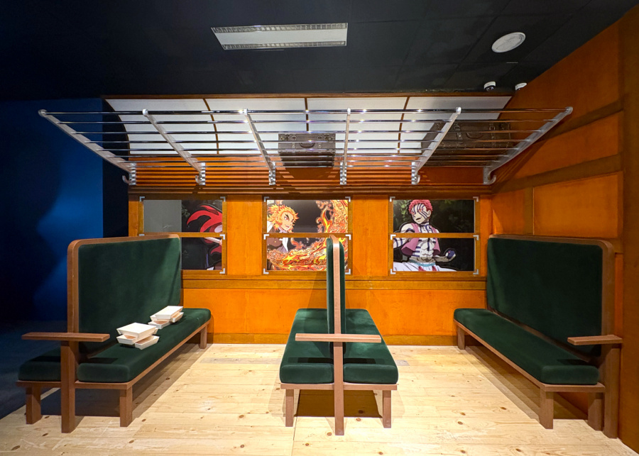 Recreation of Mugen Train scene | Demon Slayer exhibition in Singapore