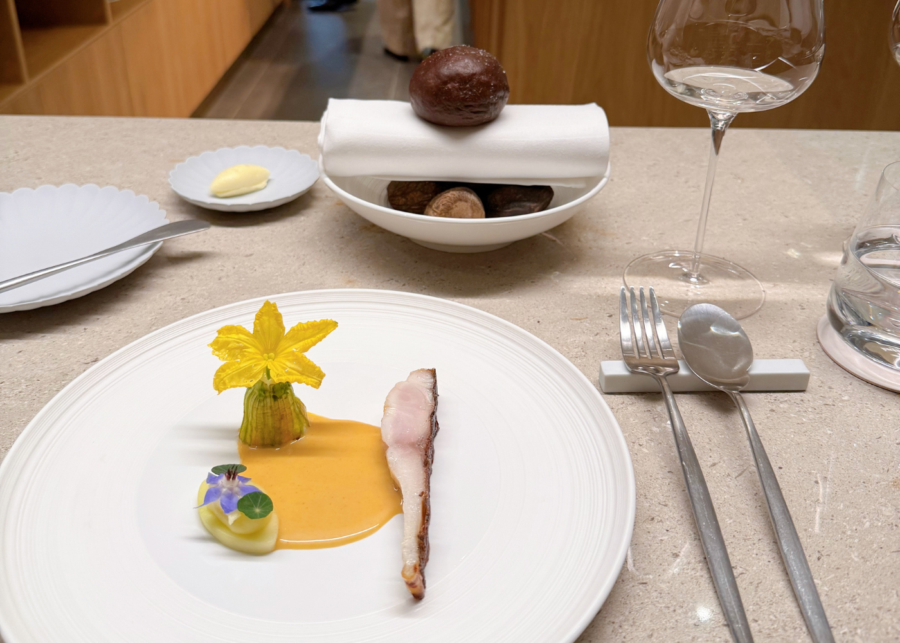 loca niru restaurant review | isaki fish course