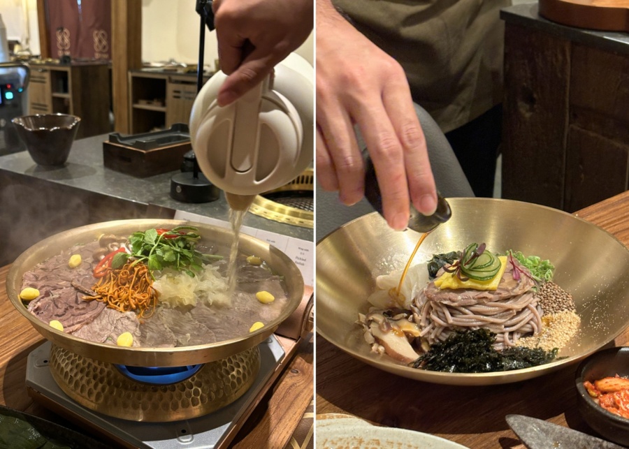 Drim Gold Sentosa review - Beef and vegetable hot pot and Drim signature buckwheat noodles