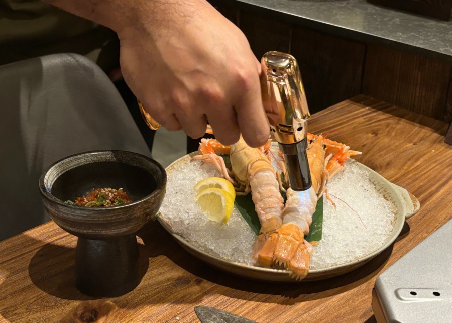 Drim Gold Sentosa review - Scampi with XO kimchi sauce