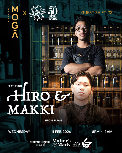 Asia’s 50 Best Bar, Bar Nayuta Takes Over MOGĀ