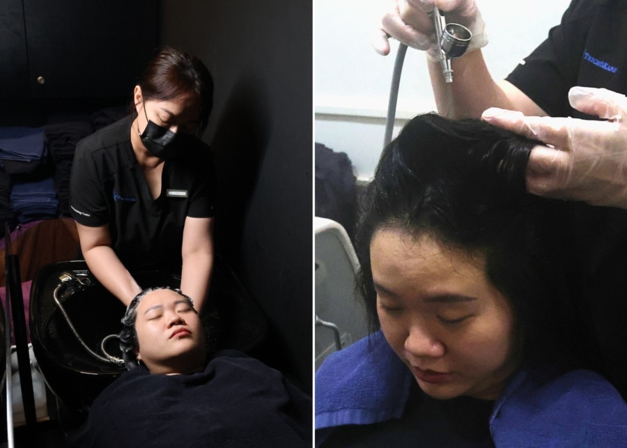 TK TrichoKare Dandruff Defense treatment review - Masque rinse-off and nanomist spray